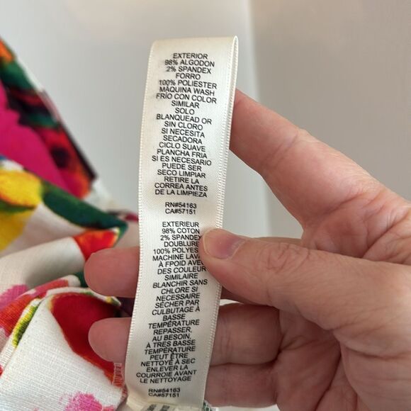 ELIZA J | 6 | Watercolor Floral A-Line Cocktail Belted Sheath Shift Dress EUC! - Picture 13 of 14